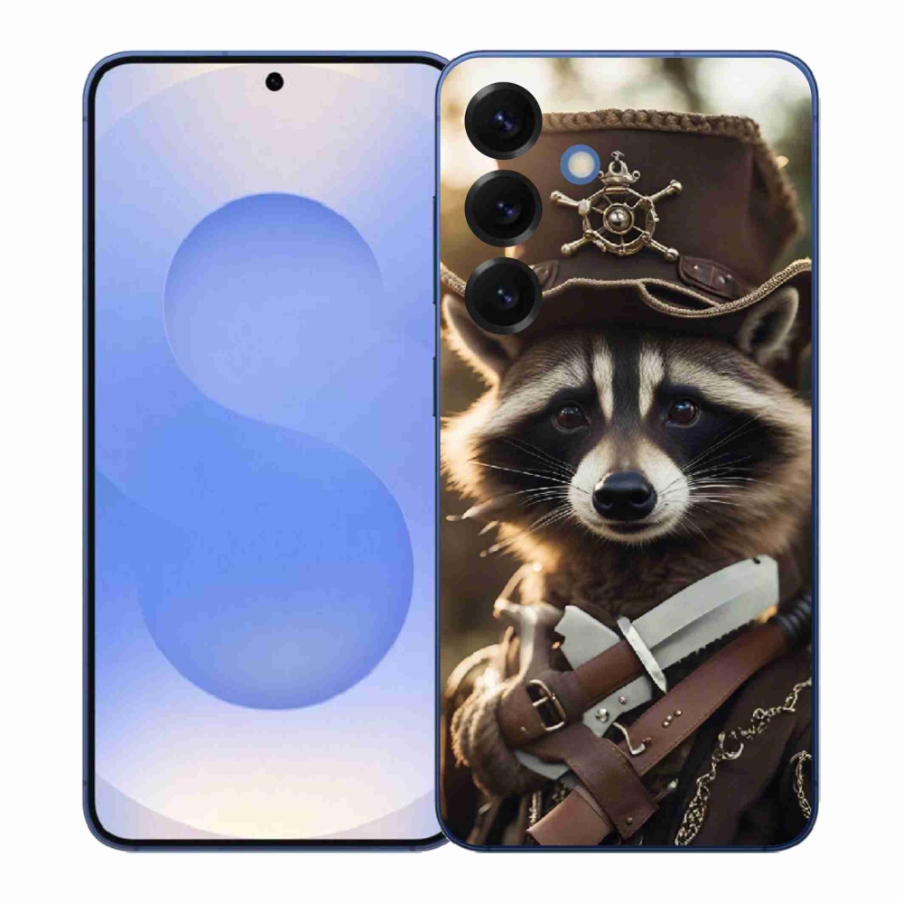 Zselés borítás mmCase Samsung Galaxy S26+ készülékhez - mosómedve egyenruhában