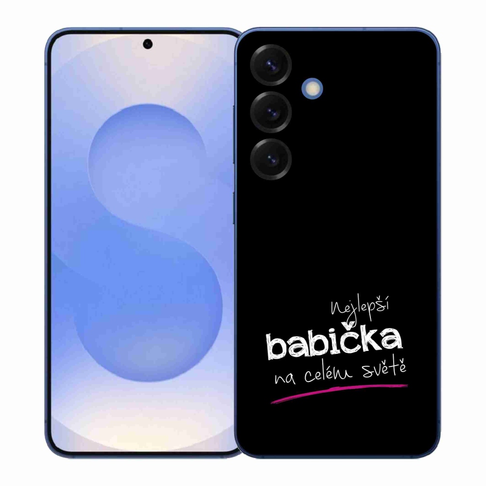 Gél borító mmCase Samsung Galaxy S26+ - a legjobb nagymama 4 fekete háttérrel