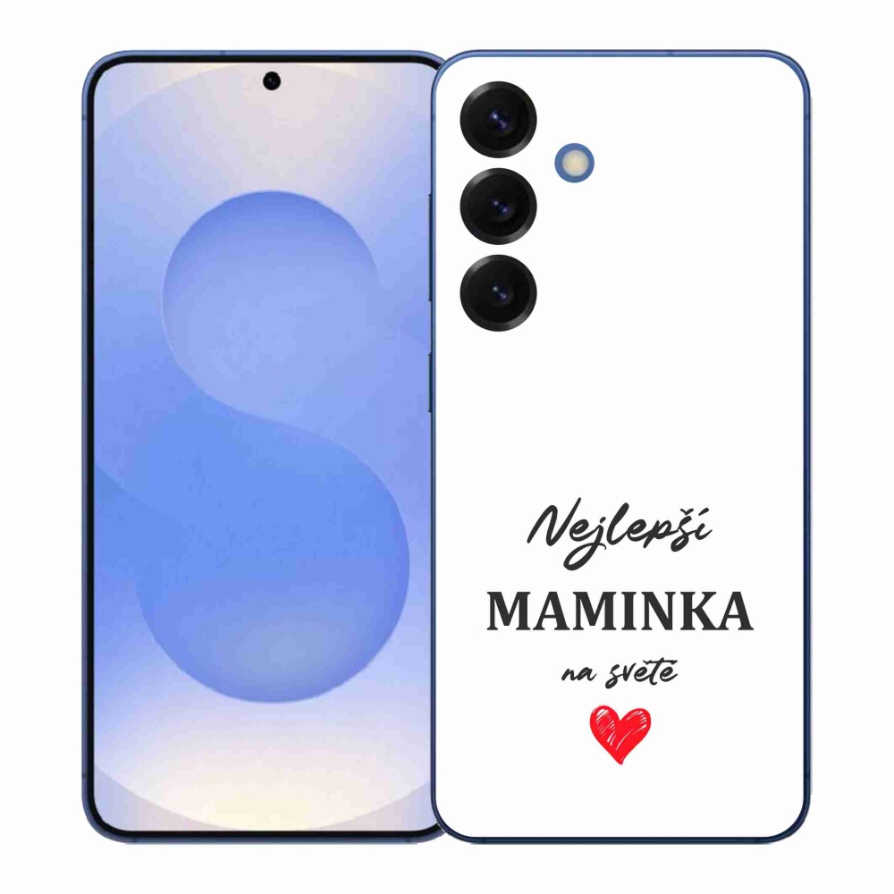 Gél borító mmCase Samsung Galaxy S26+ - legjobb anya 1 fehér háttér