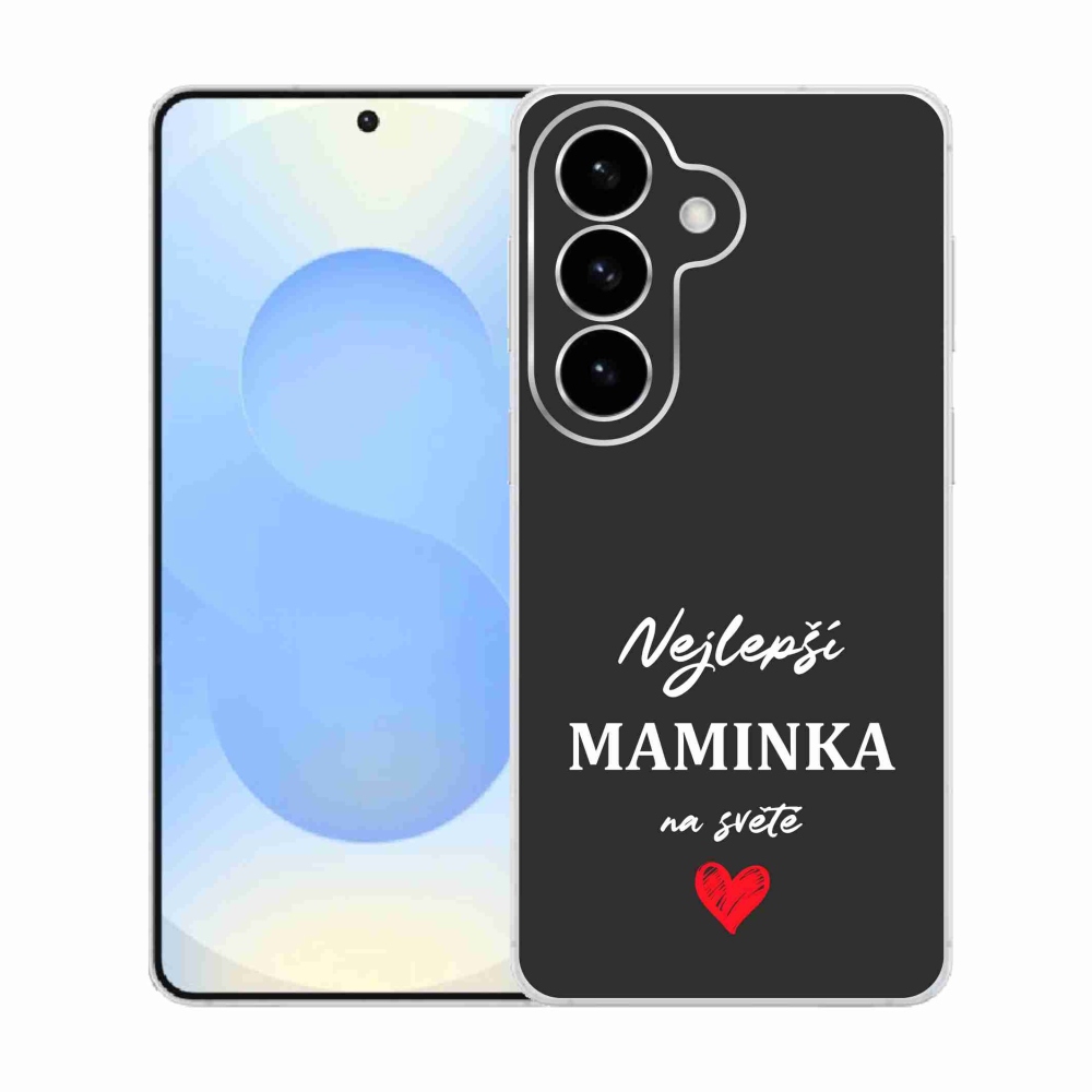 Gél borító mmCase Samsung Galaxy S26 - legjobb anya 1 fekete háttérrel