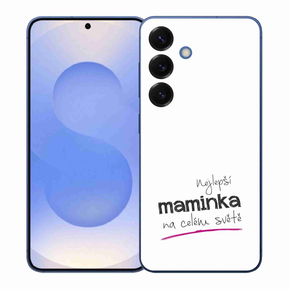 Gél borítás mmCase Samsung Galaxy S26+ - legjobb anya 4 fehér háttérrel