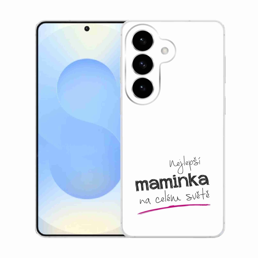 Gél borító mmCase Samsung Galaxy S26 - legjobb anya 4 fehér háttérrel