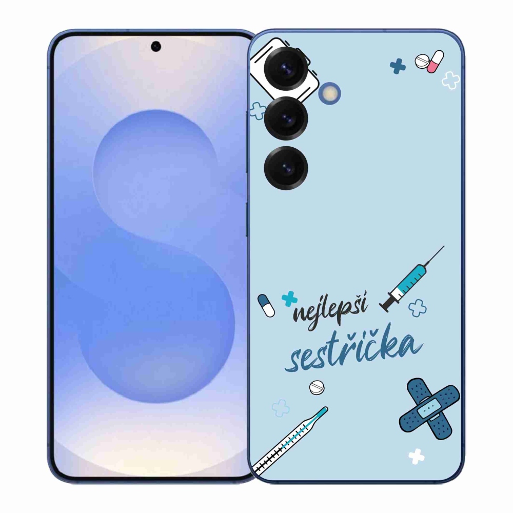 Gél borító mmCase Samsung Galaxy S26+ - legjobb kishúg kék háttérrel