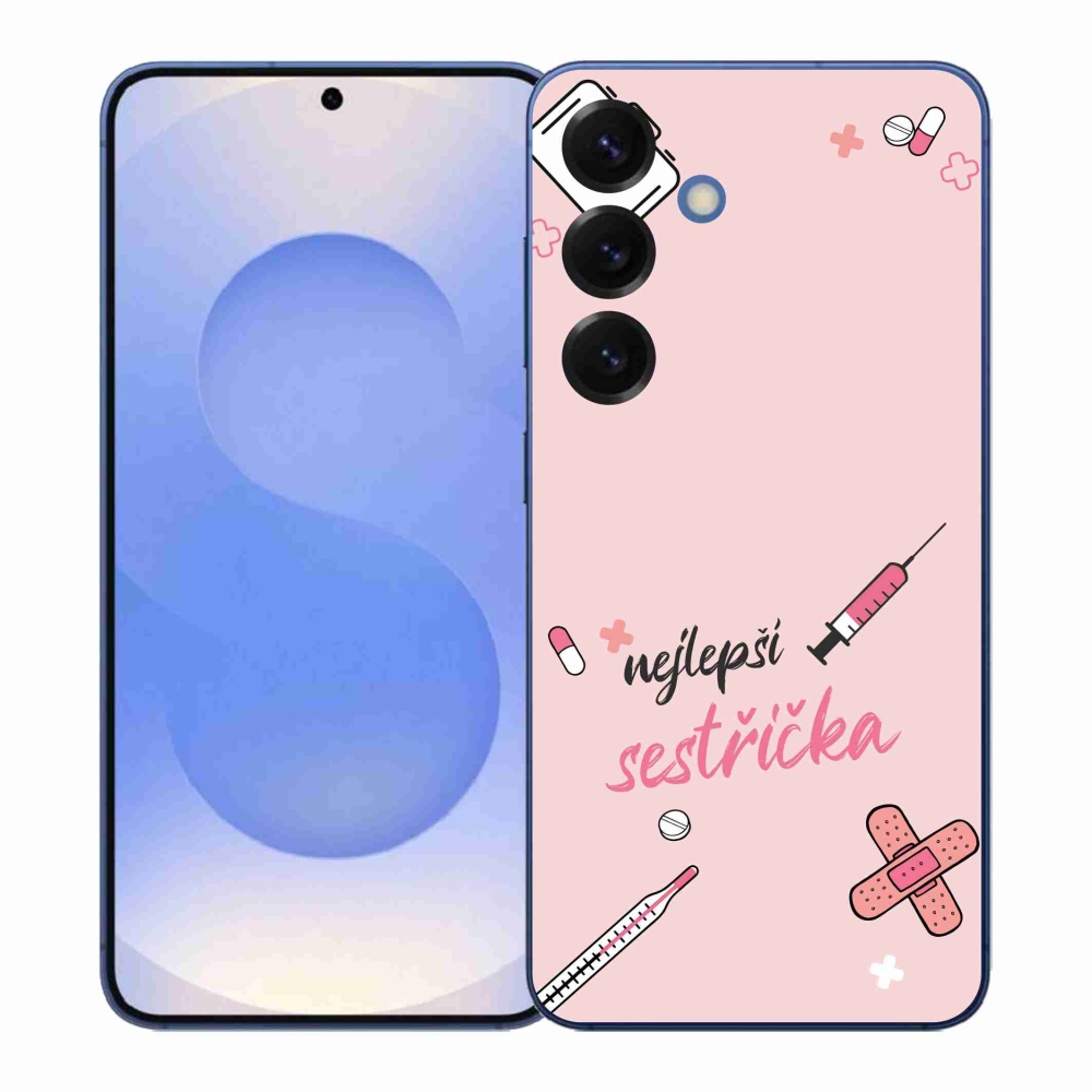 Gél borító mmCase Samsung Galaxy S26+ - legjobb kishúg rózsaszín háttérrel