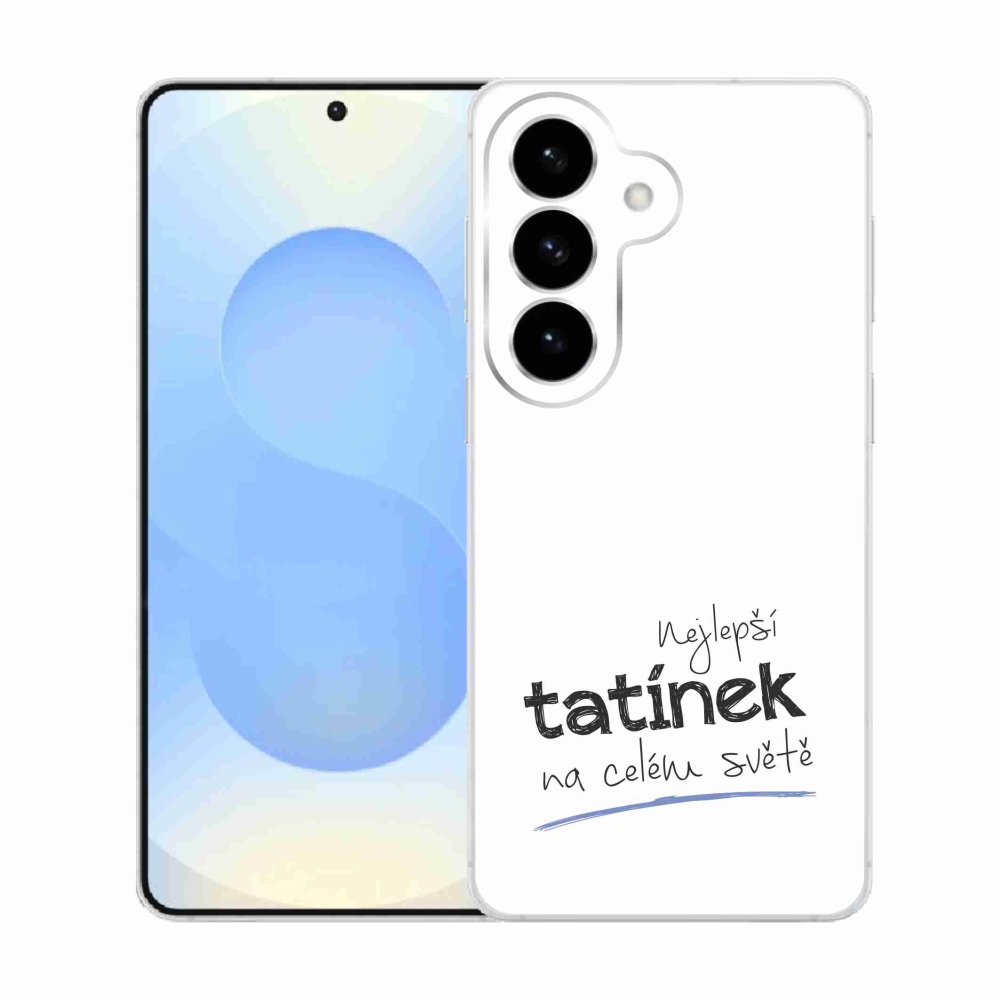 Gél borító mmCase Samsung Galaxy S26 - legjobb apuci 4 fehér háttérrel