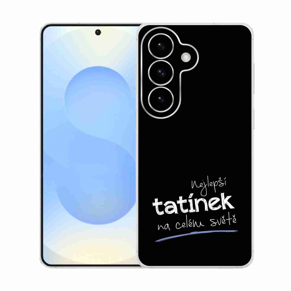 Gél borító mmCase Samsung Galaxy S26 - legjobb apa 4 fekete háttérrel