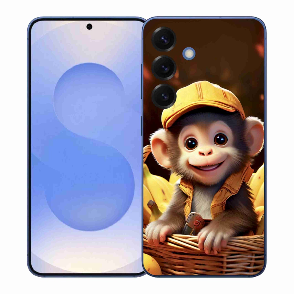 Zselés borítás mmCase Samsung Galaxy S26+ - majom a kosárban