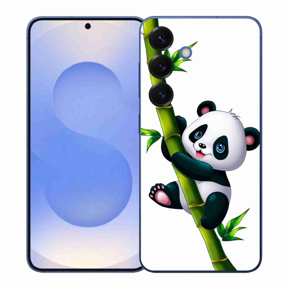 Gél borítás mmCase Samsung Galaxy S26+ készülékhez - panda bambuszon