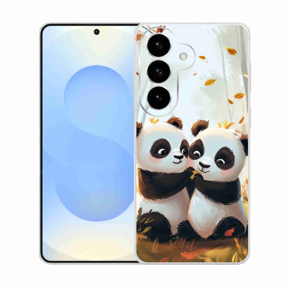 Zselés borítás mmCase Samsung Galaxy S26 készülékhez - pandák