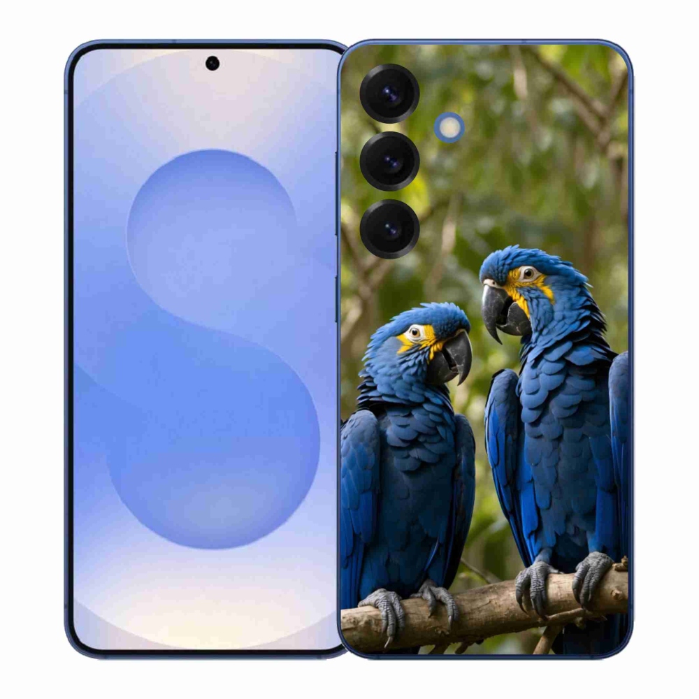 Gél borítás mmCase Samsung Galaxy S26+ készülékhez - papagáj duó