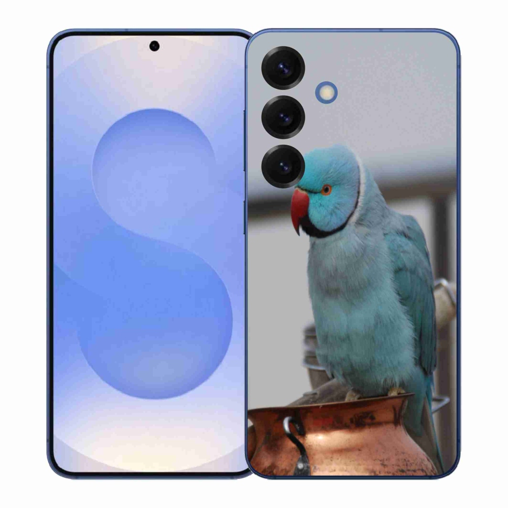 Zselés borítás mmCase Samsung Galaxy S26+ készülékhez - papagáj alexander kék