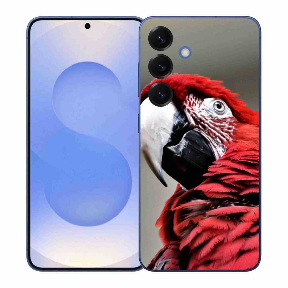 Zselés borítás mmCase Samsung Galaxy S26+ készülékhez - papagáj ara piros