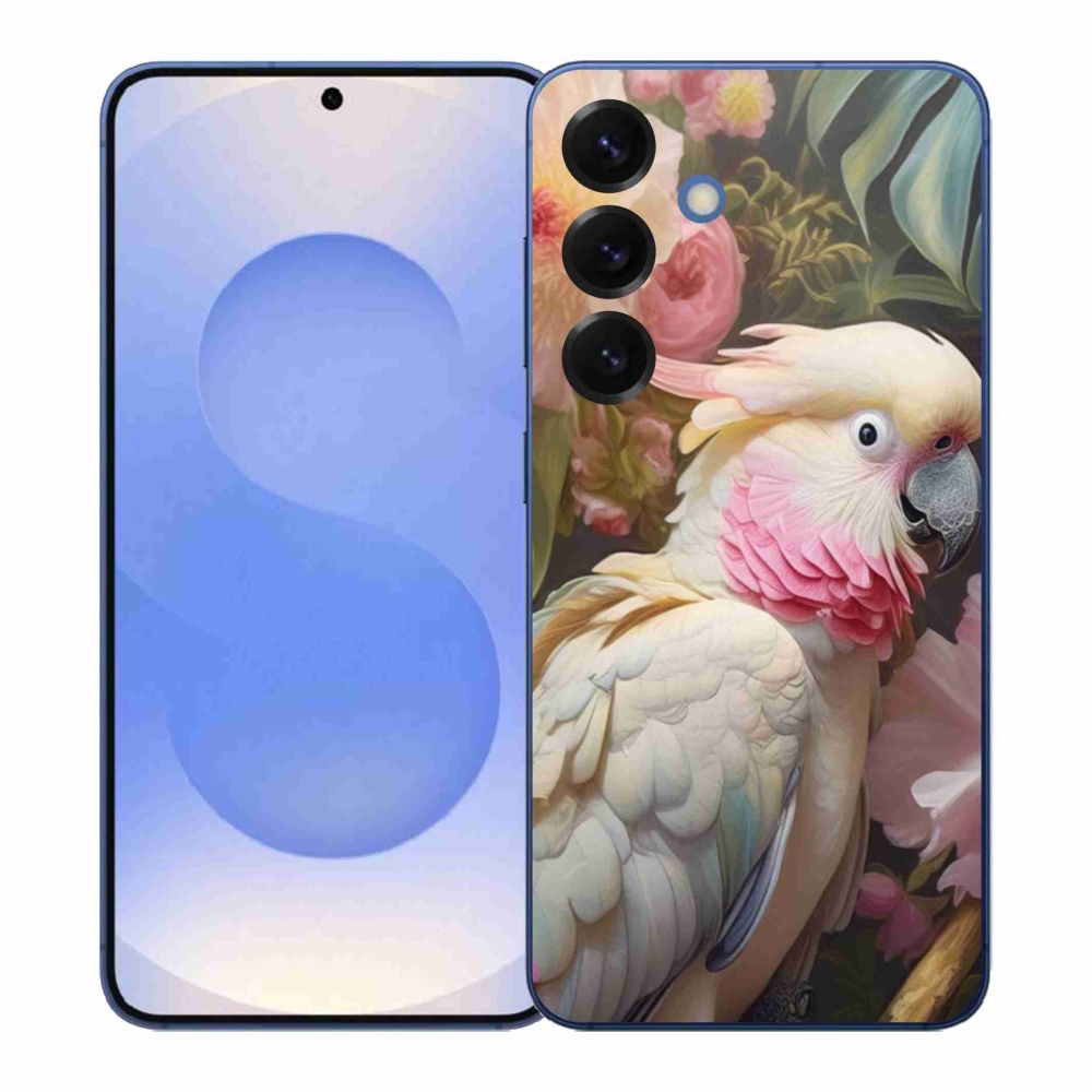 Zselés borítás mmCase Samsung Galaxy S26+ - papagáj kakadu rózsaszín 2