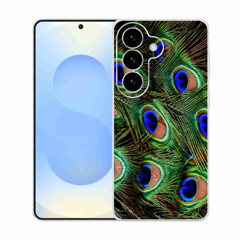 Zselés borítás mmCase Samsung Galaxy S26 készülékhez - pávatoll