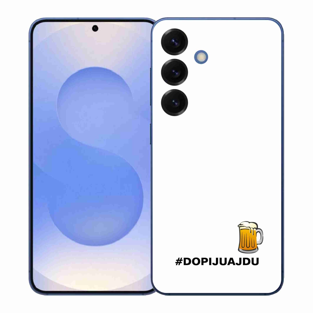 Gél borító mmCase Samsung Galaxy S26+ - sör motívum 1 fehér háttér