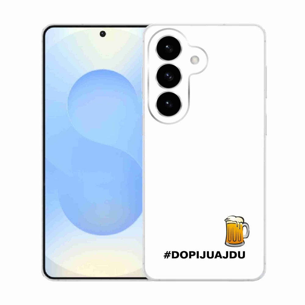 Gél borító mmCase Samsung Galaxy S26 - sör motívum 1 fehér háttérrel