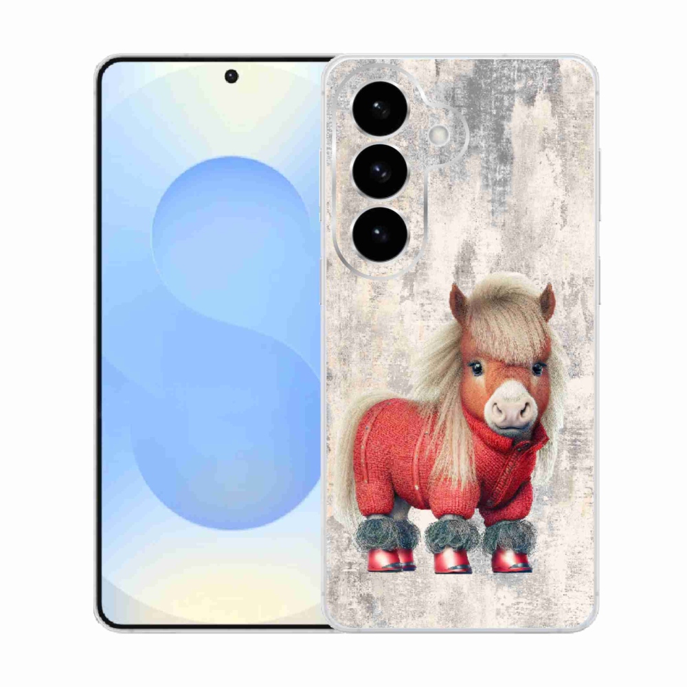 Gél borítás mmCase Samsung Galaxy S26 - póni pulóverben - Samsung Galaxy S26 - póni pulóverben