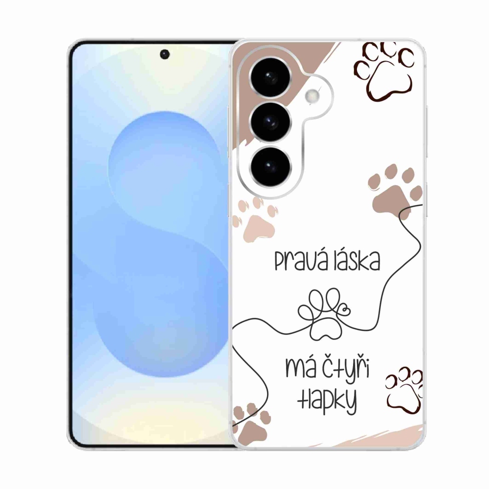 Gél borítás mmCase Samsung Galaxy S26 készülékhez - kutyamotívum 1 fehér háttér