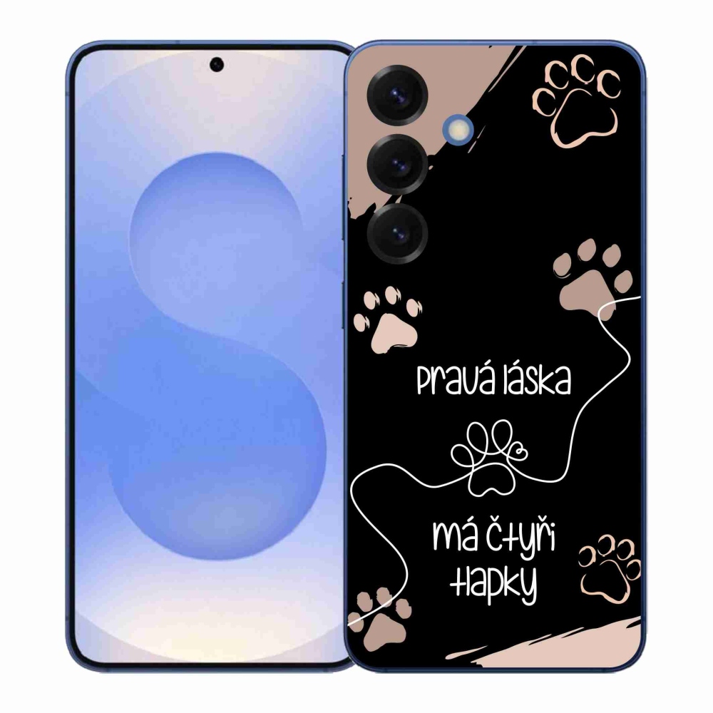 Gél borítás mmCase Samsung Galaxy S26+ készülékhez - kutya motívum 1 fekete háttér