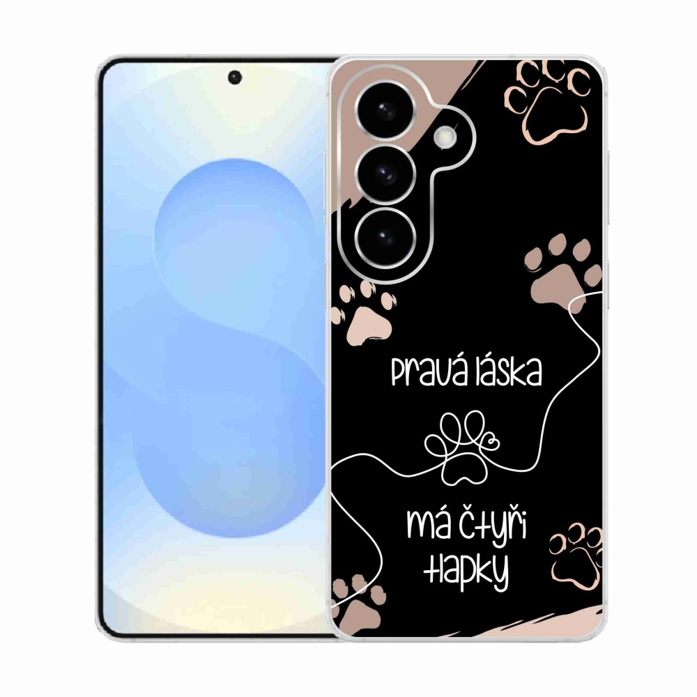 Gél borítás mmCase Samsung Galaxy S26 készülékhez - kutya motívum 1 fekete háttér