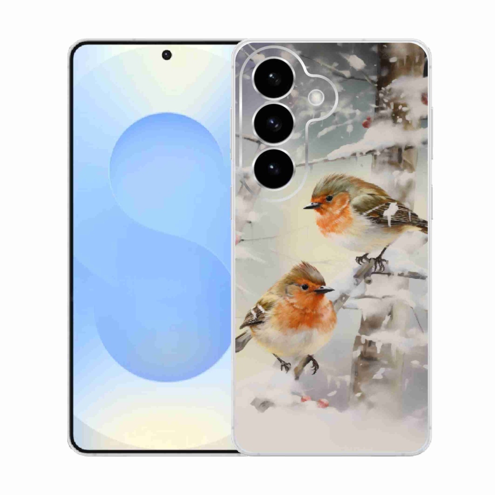 Gél borítás mmCase Samsung Galaxy S26 készülékhez - madarak télen