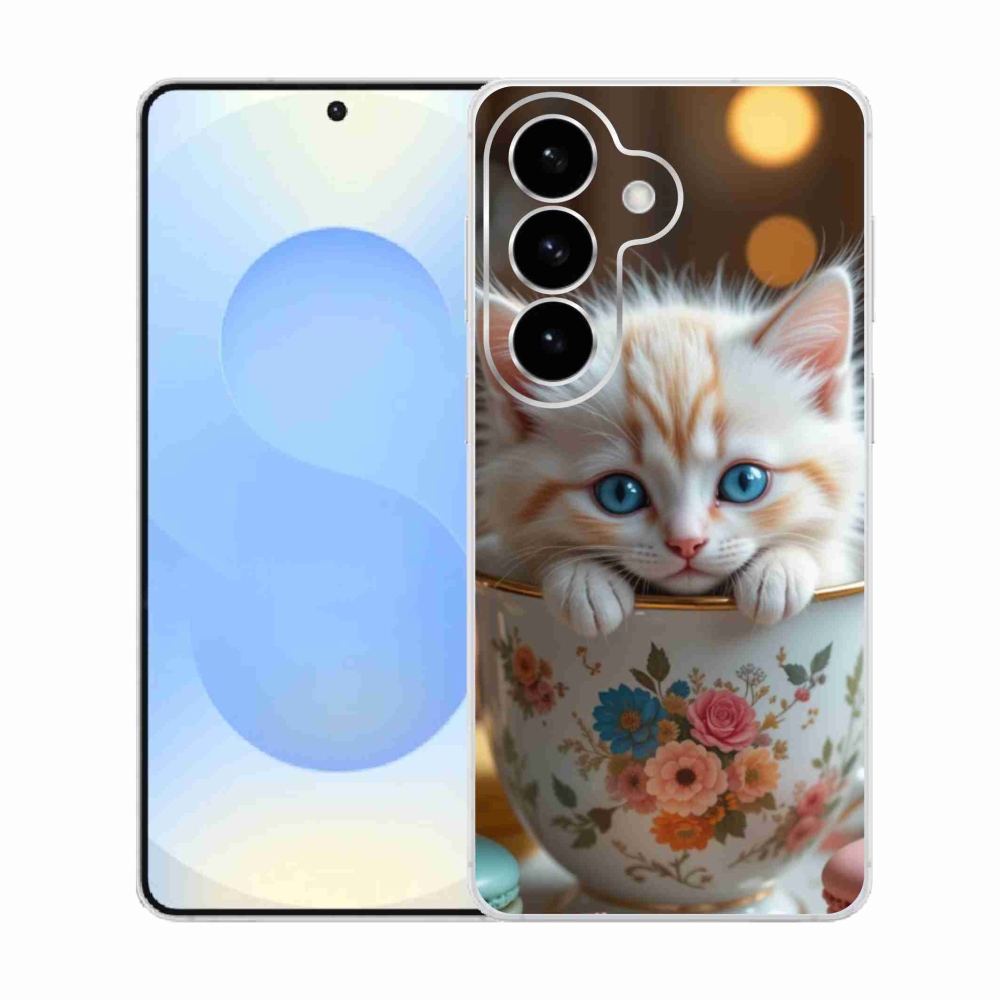 Gél borítás mmCase Samsung Galaxy S26 készülékhez - aranyos cica 6