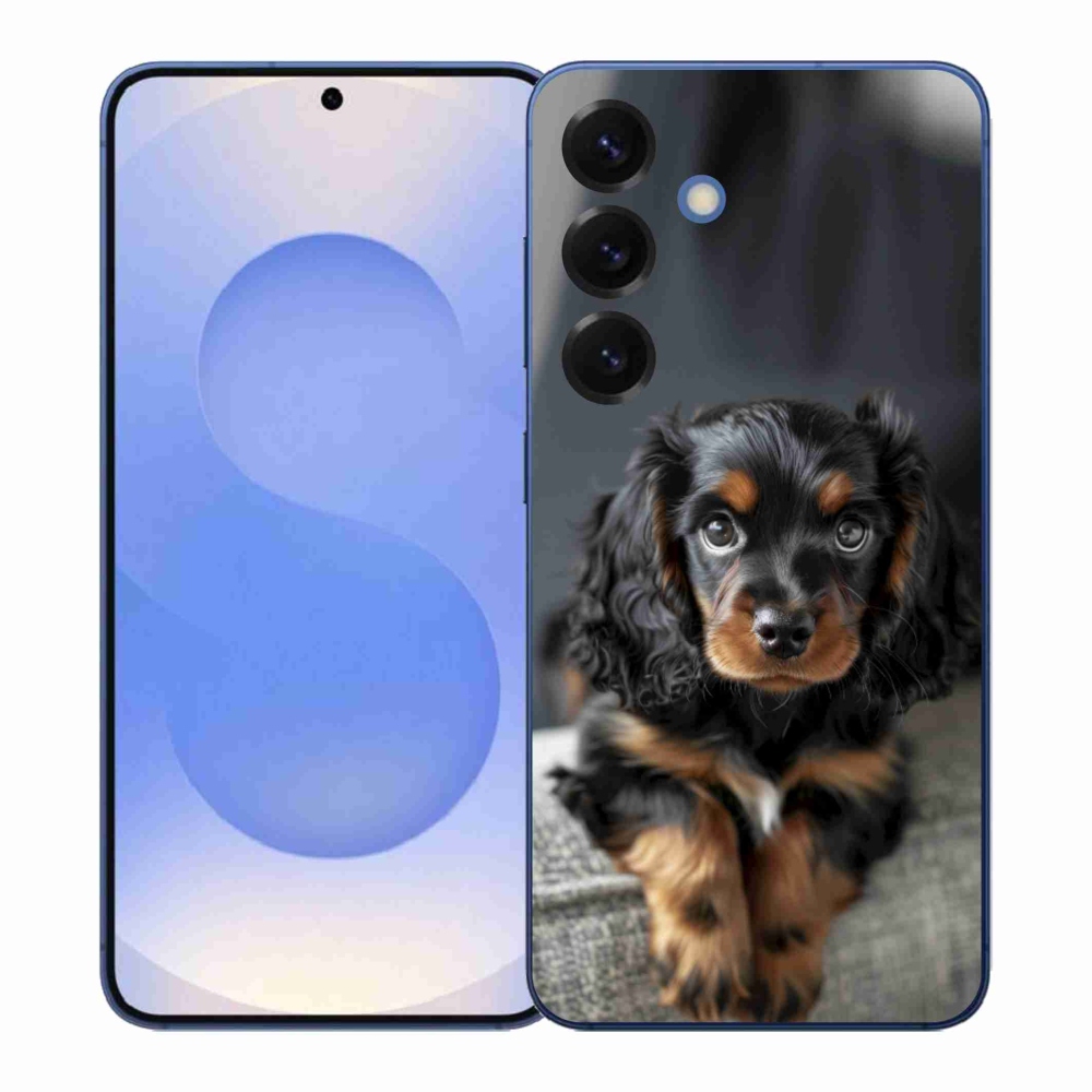 Gél borítás mmCase Samsung Galaxy S26+ készülékhez - aranyos hosszúszőrű tacskó