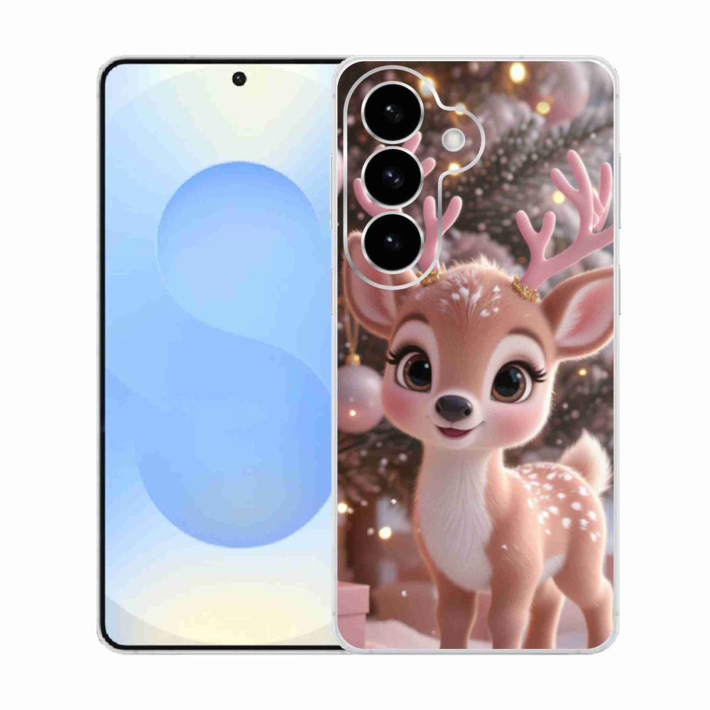 Gél borítás mmCase Samsung Galaxy S26 készülékhez - aranyos rénszarvas