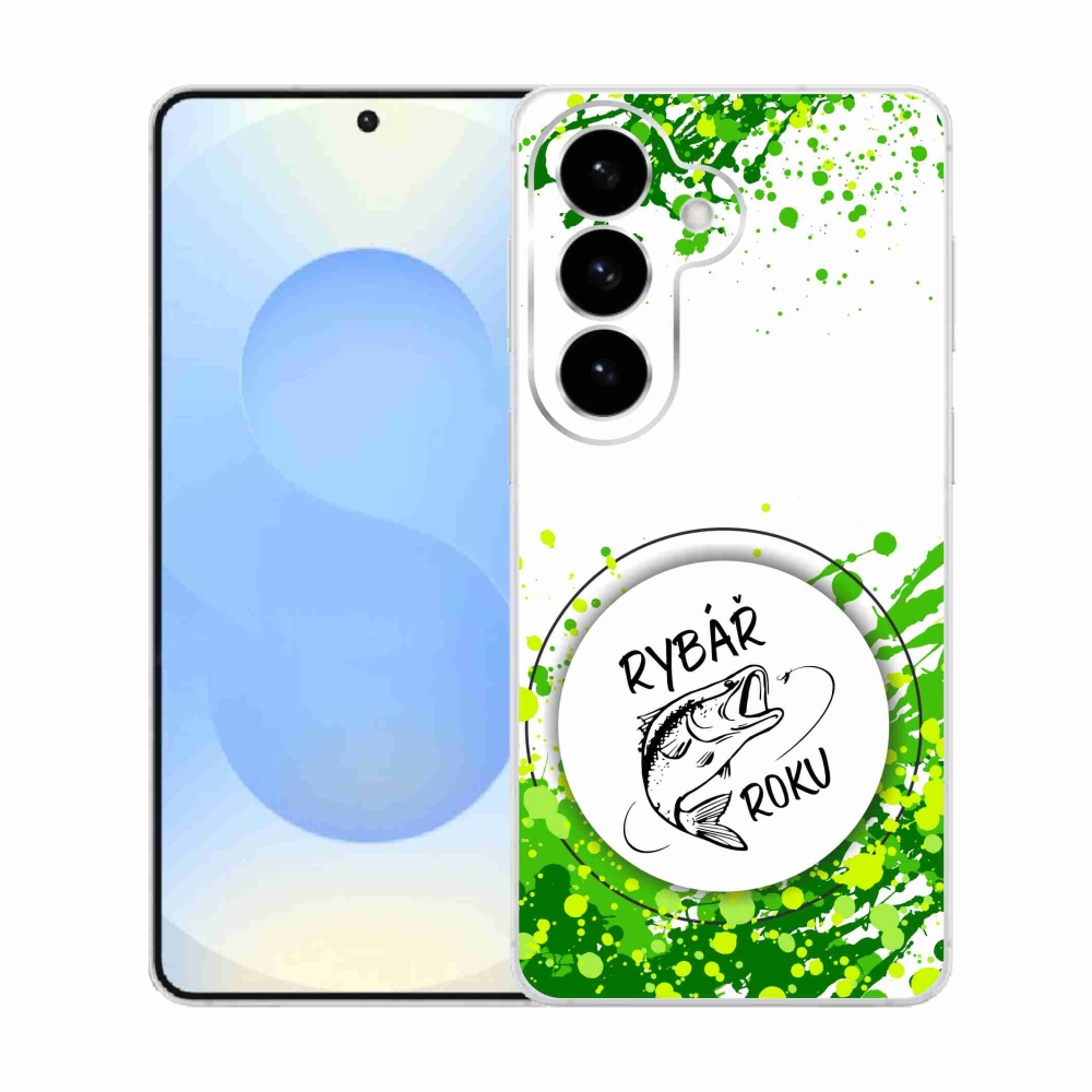 Gél borító mmCase Samsung Galaxy S26 készülékhez - az év halászának fehér háttere