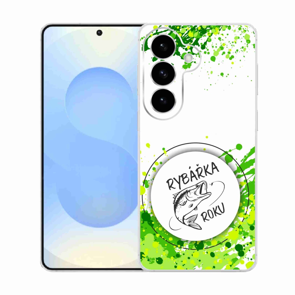 Gél borító mmCase Samsung Galaxy S26 készülékhez - az év halászának fehér háttere