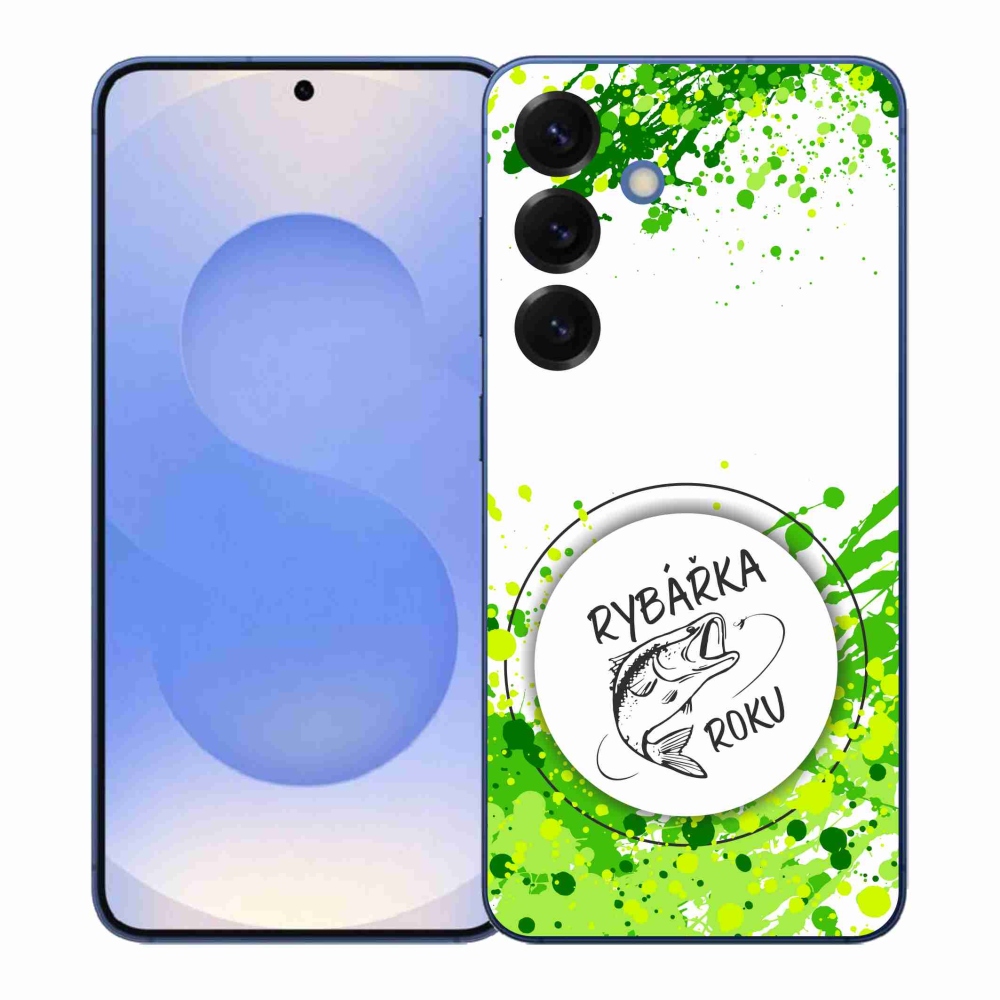 Gél borítás mmCase Samsung Galaxy S26+ készülékhez - az év halászának fehér háttere