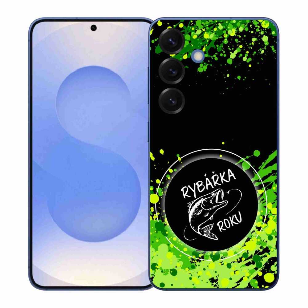 Zselés borítás mmCase Samsung Galaxy S26+ készülékhez - Az év halászának fekete háttere