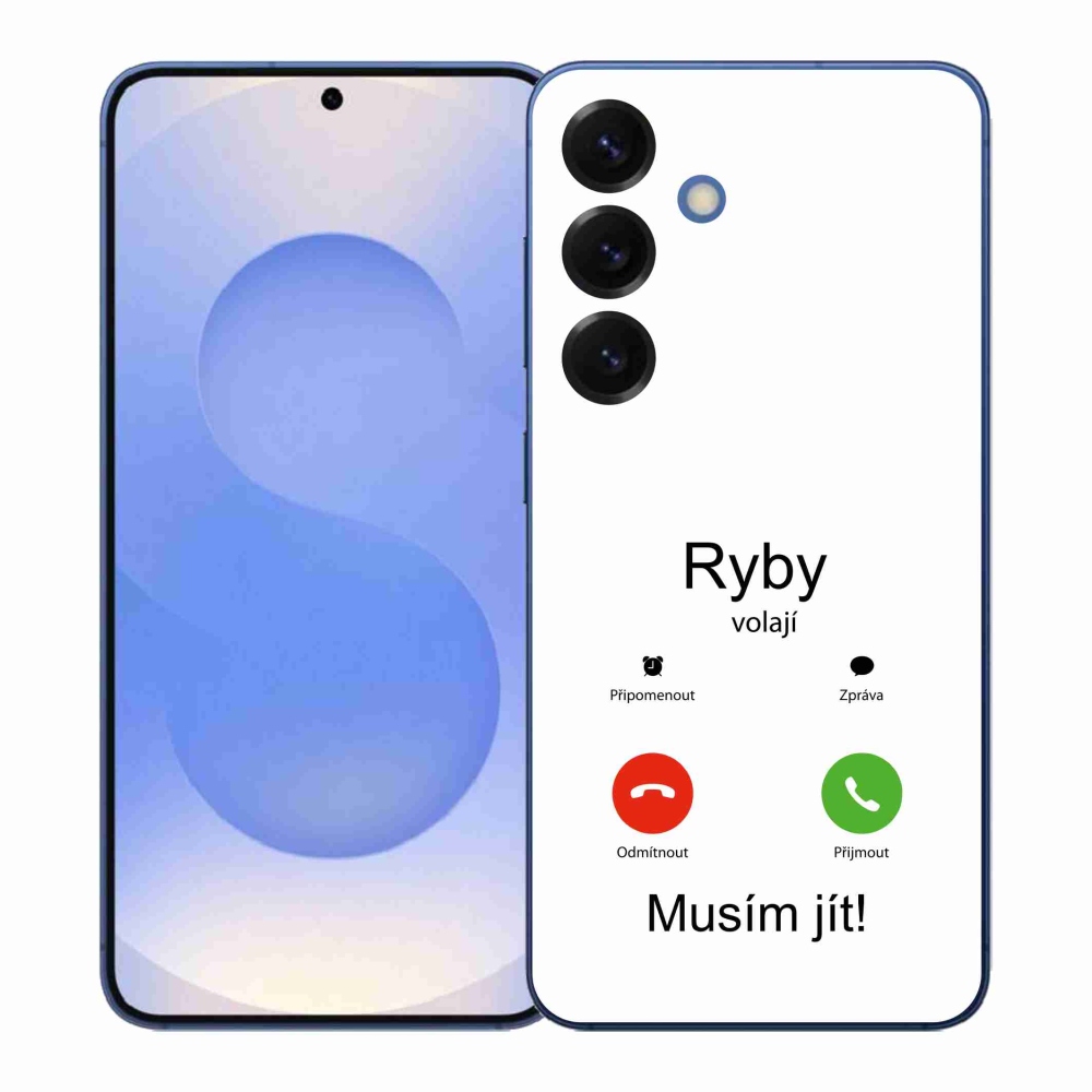 Gél borító mmCase Samsung Galaxy S26+ - hal hívás fehér háttérrel