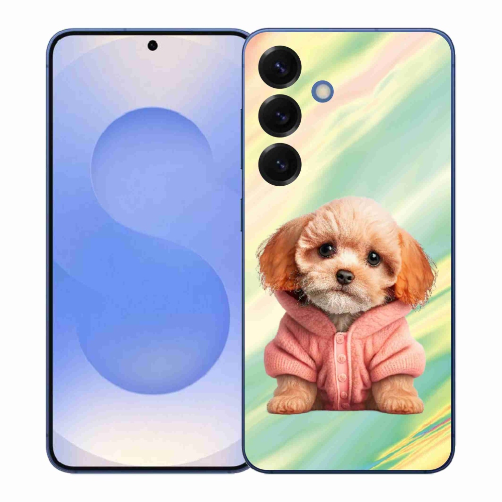 Gél borítás mmCase Samsung Galaxy S26+ - pulóveres kiskutya Samsung Galaxy S26+ - pulóverben