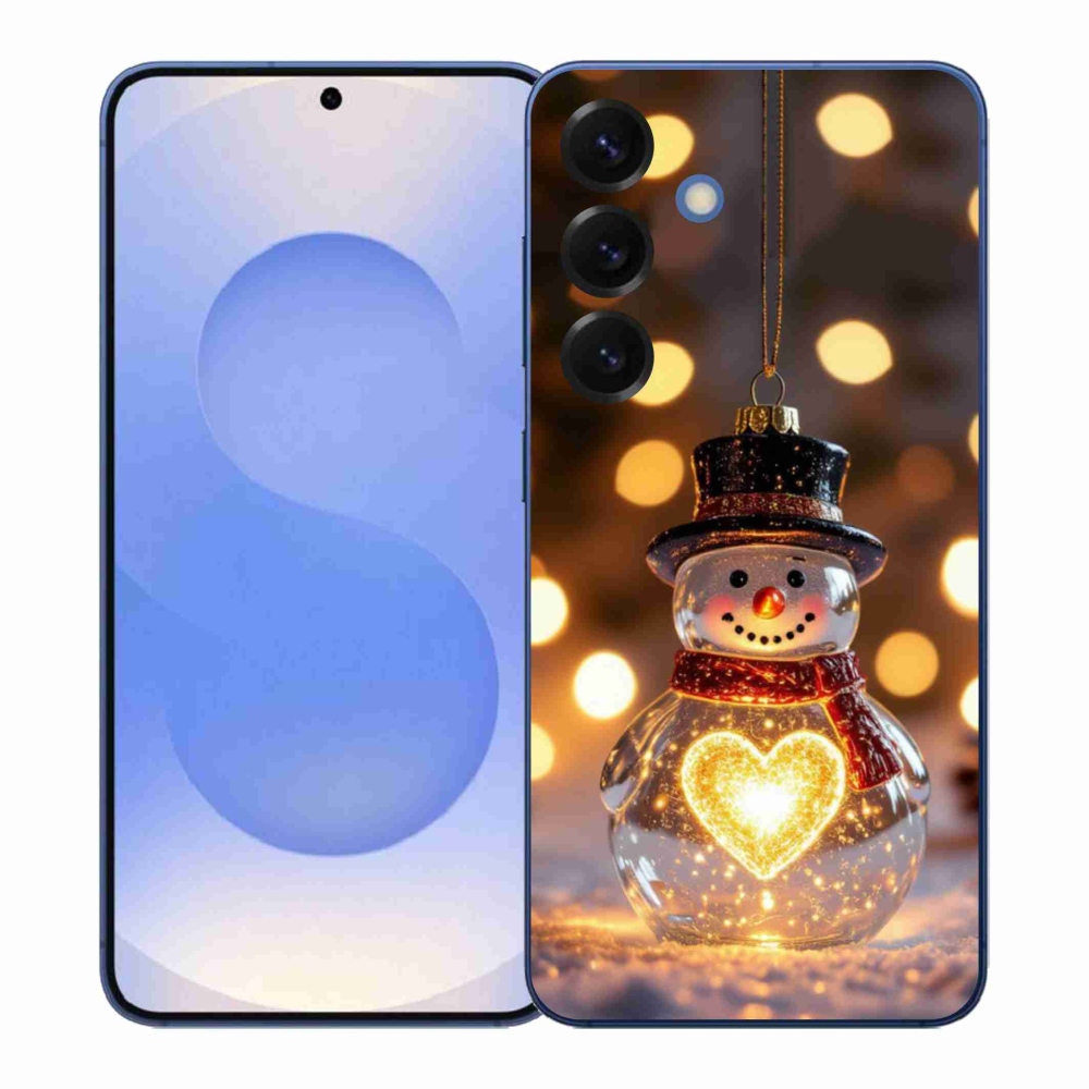 Gél borítás mmCase Samsung Galaxy S26+ - karácsonyi hóemberhez