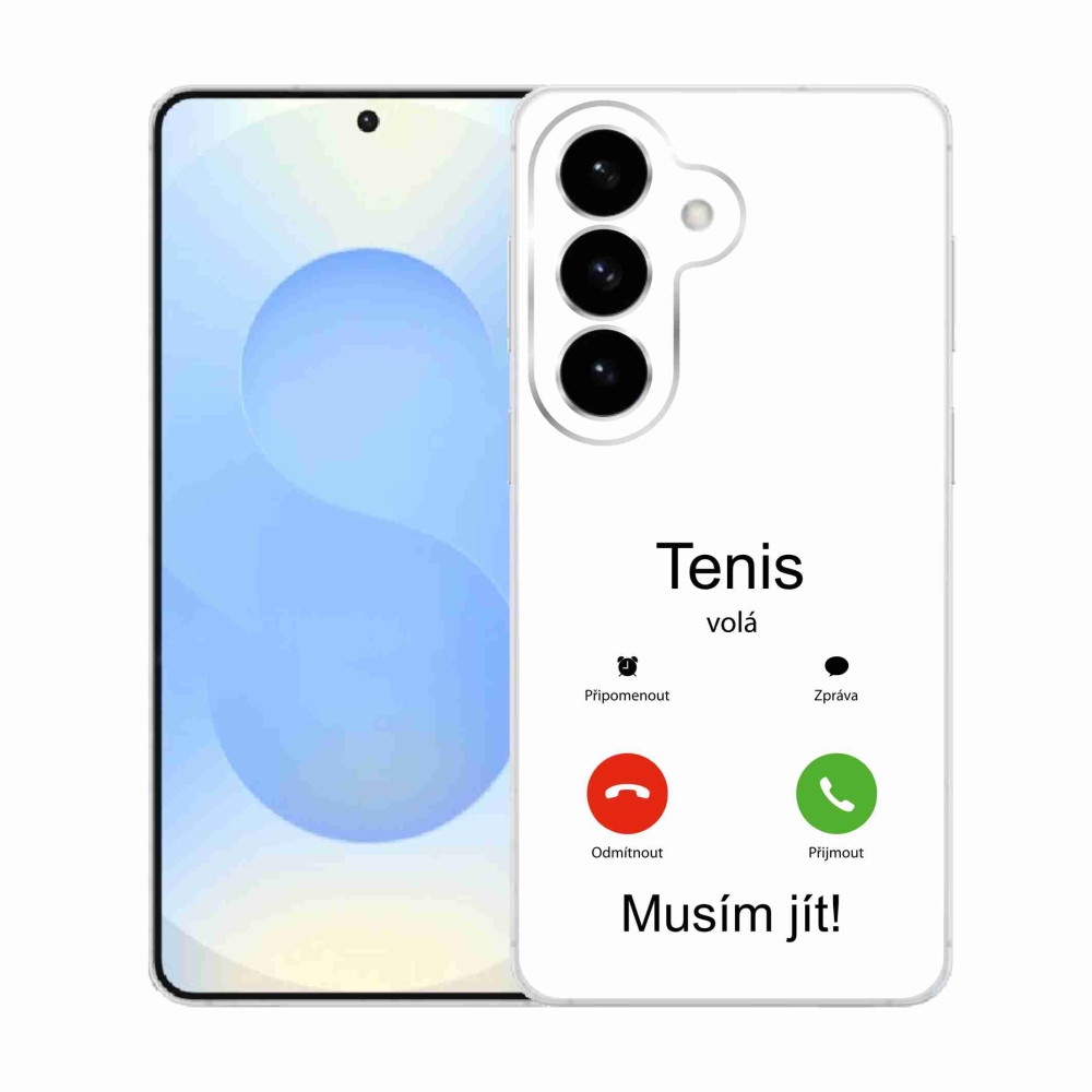 Gél borító mmCase Samsung Galaxy S26 - tenisz hívások fehér háttérrel