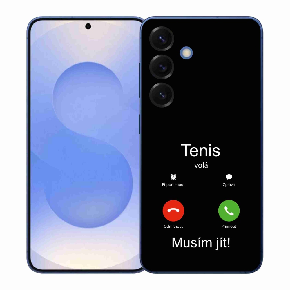 Gél borítás mmCase Samsung Galaxy S26+ - teniszhívások fekete háttérrel