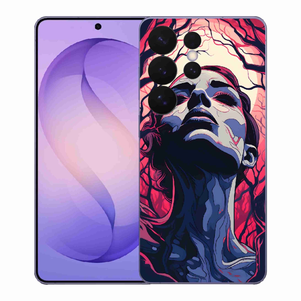 Gél borítás mmCase Samsung Galaxy S26 Ultra - absztrakt arc