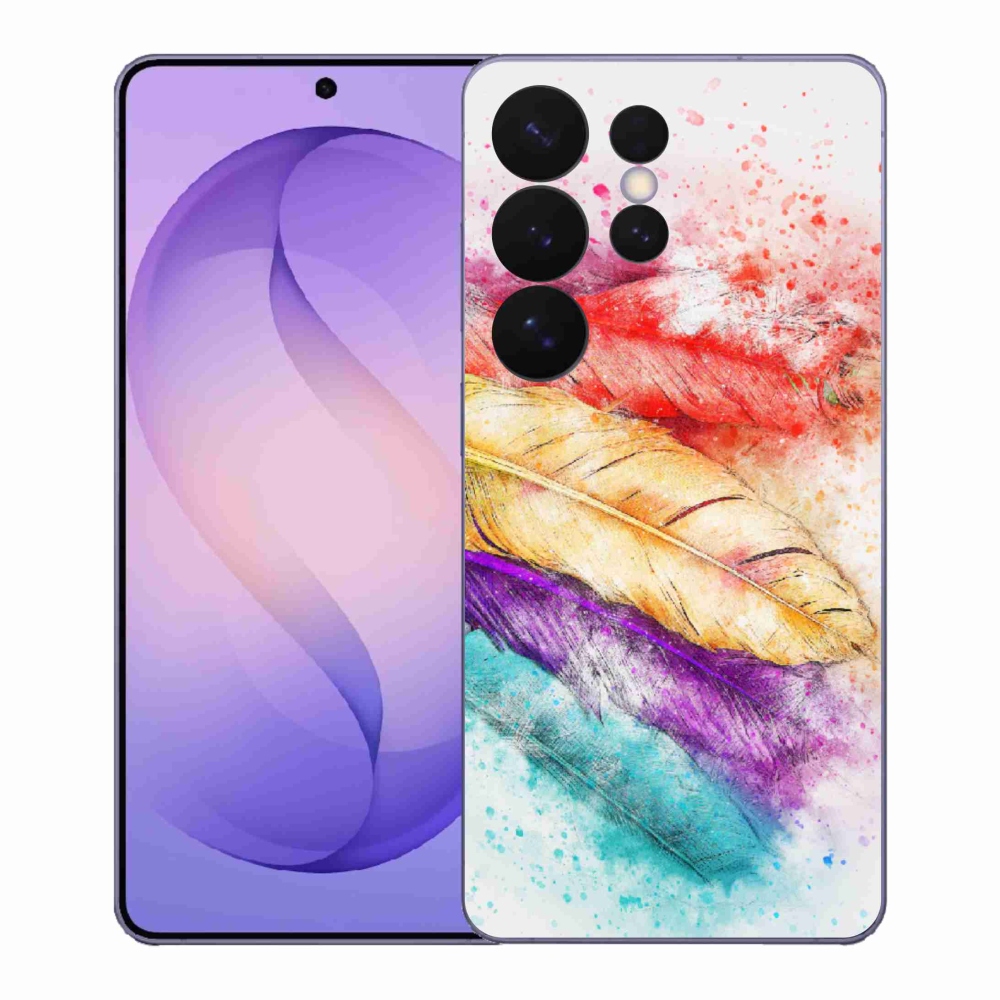 Zselés borítás mmCase Samsung Galaxy S26 Ultra készülékhez - színes tollakkal