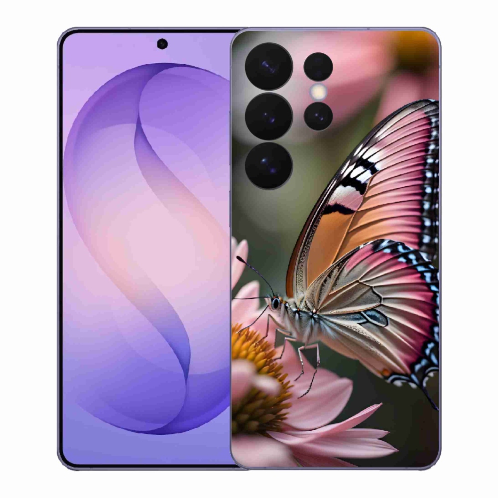 Gél védőhuzat mmCase Samsung Galaxy S26 Ultra - színes pillangó