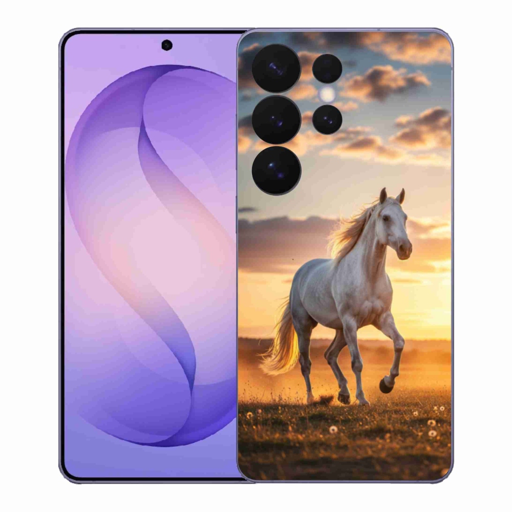 Gél borítás mmCase Samsung Galaxy S26 Ultra - futó fehér ló 2