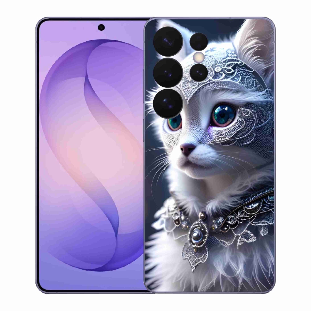 Zselés borítás mmCase Samsung Galaxy S26 Ultra - fehér macska