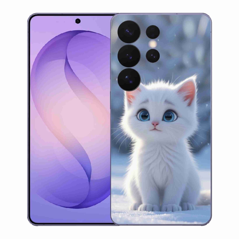 Gél védőhuzat mmCase Samsung Galaxy S26 Ultra - fehér cica 3