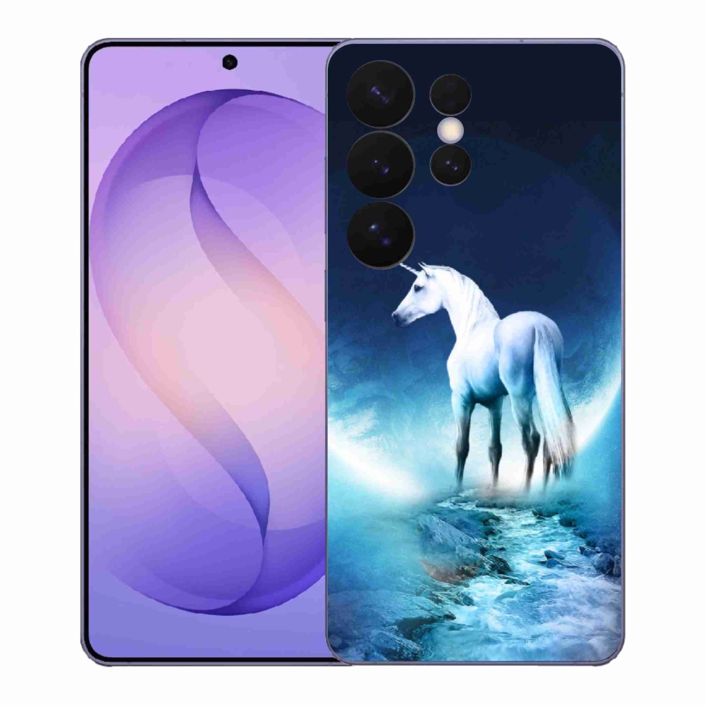 Gél védőhuzat mmCase Samsung Galaxy S26 Ultra - fehér egyszarvúhoz