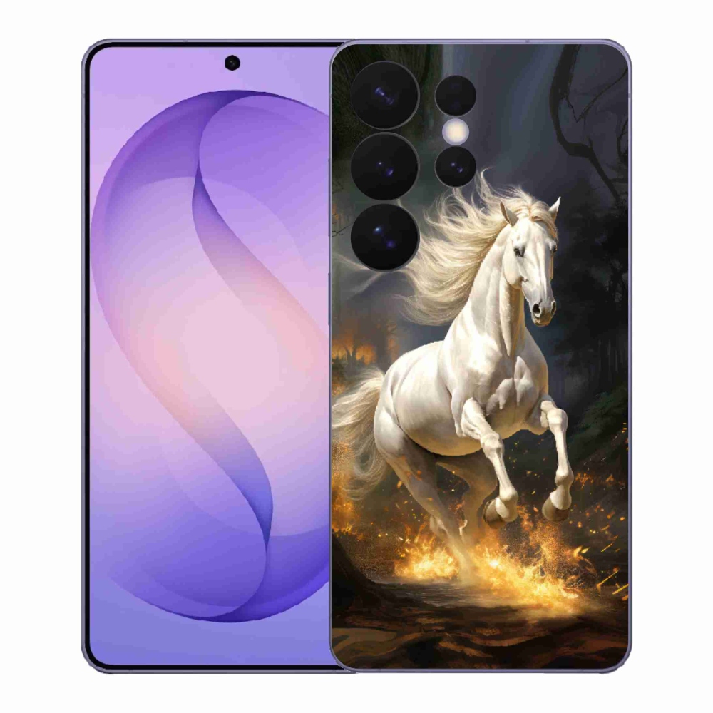 Zselés borítás mmCase Samsung Galaxy S26 Ultra - fehér ló 2