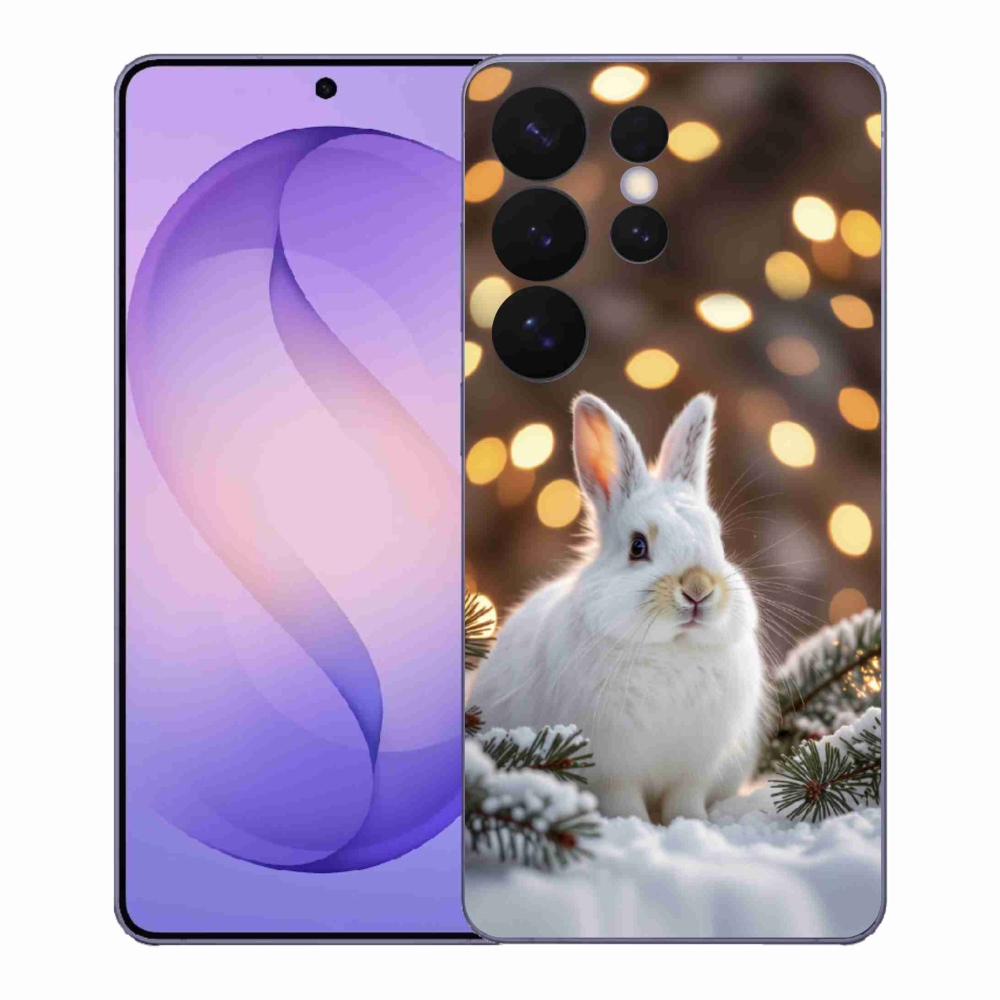 Zselés borítás mmCase Samsung Galaxy S26 Ultra - fehér nyúlhoz