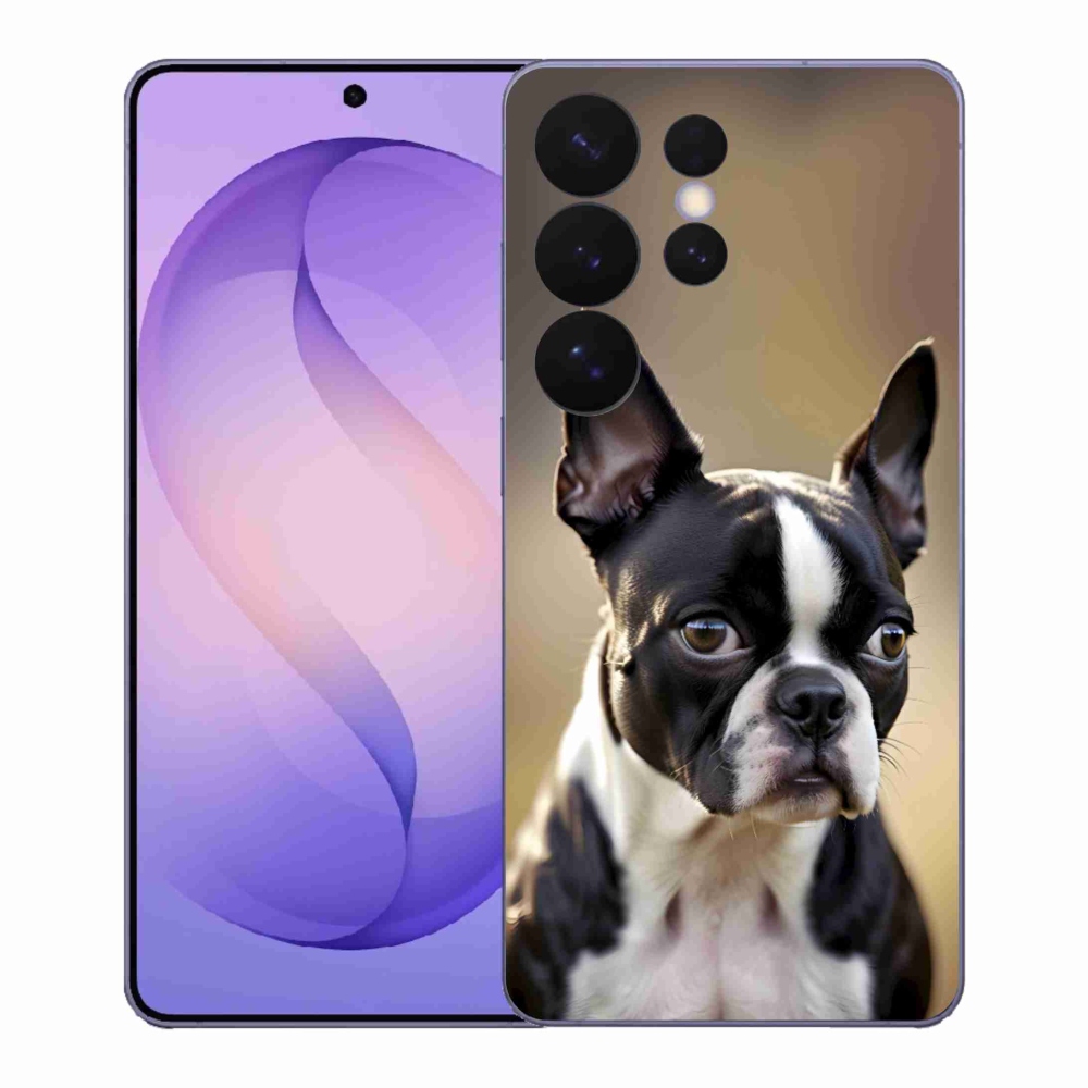 Gél borítás mmCase Samsung Galaxy S26 Ultra készülékhez - Boston Terrier