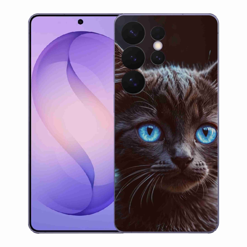 Gél védőhuzat mmCase Samsung Galaxy S26 Ultra - fekete cica 2