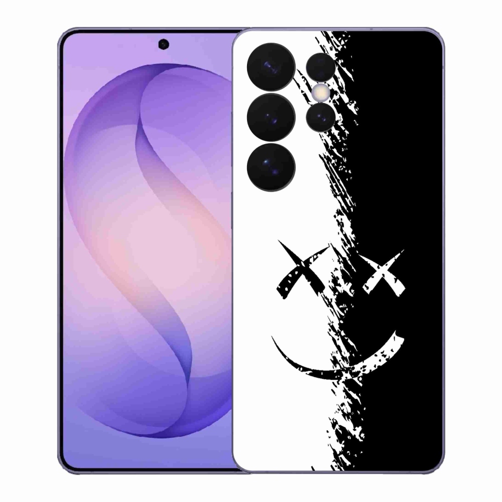 Zselés borítás mmCase Samsung Galaxy S26 Ultra - fekete-fehér mosolygó