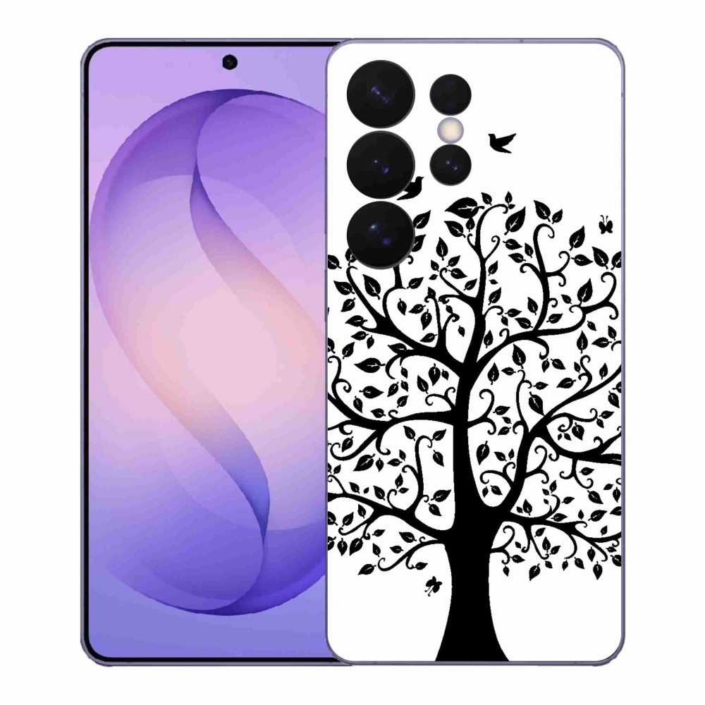 Zselés borítás mmCase Samsung Galaxy S26 Ultra - fekete-fehér fa